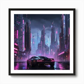 Futuristic City 2 Art Print