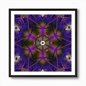 Purple Mandala 3 Art Print