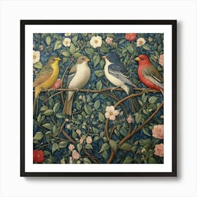 Birds On A Branch Art 23 Art Print