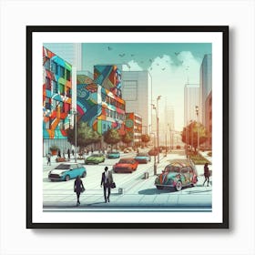 Urban Cityscape Art Print