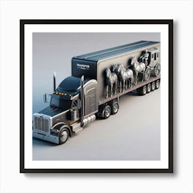 Horse Drawn Truck Art Print