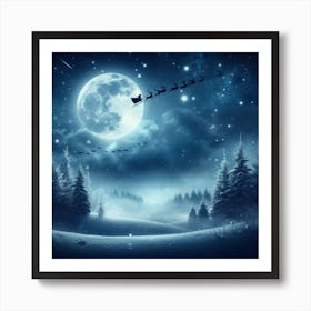 Christmas Sleigh Art Print