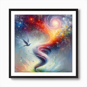 Dove In The Sky Art Print