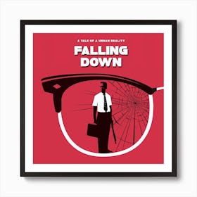 Falling Down Movie Square Art Print