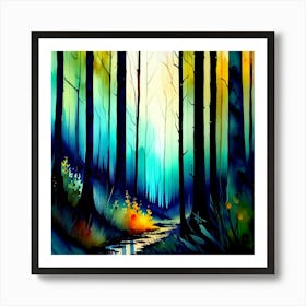 Forest Trail Art Print