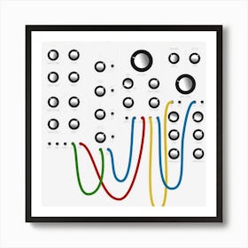 Analog Modular Synthesizer Panel Electronic Musician Art Print