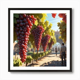 Grapes On The Vine Art Print