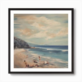 Beach Scene Art Print