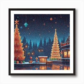 Christmas Town Art Print