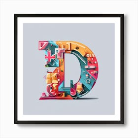 Letter D Art Print