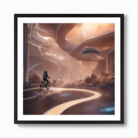 Futuristic City Art Print