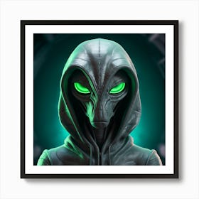 Alien Hood 1 Art Print