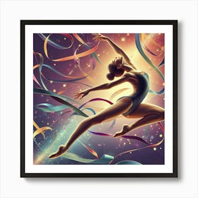 Acrobatic dancer 2 Art Print