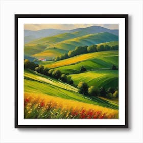 Tuscan Landscape 2 Art Print