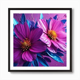 Purple Flowers 4 Art Print