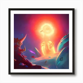 Image Of A Planet Art Print