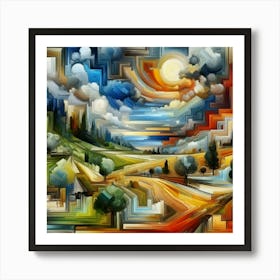 An Abstract Landscape Art Print