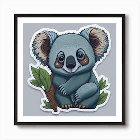 Koala Sticker 10 Art Print