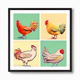 Rooster 12 Art Print