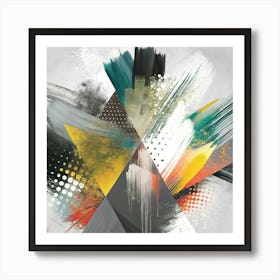 Abstract Triangles 1 Art Print