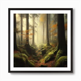 Mossy Forest Art Print