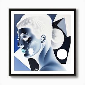 Woman'S Face 1 Art Print