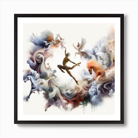 Movement. Art Print