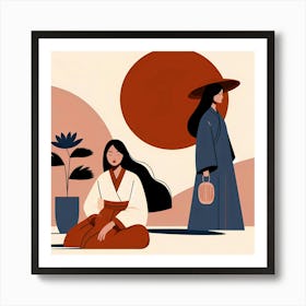 Asian Women 1 Art Print