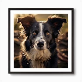 Border Collie Art Print