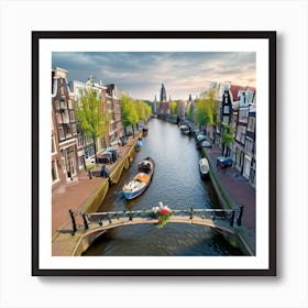 Amsterdam Canal 4 Art Print