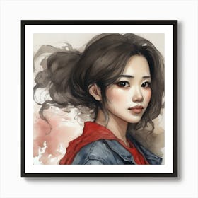 Asian Girl 5 Art Print