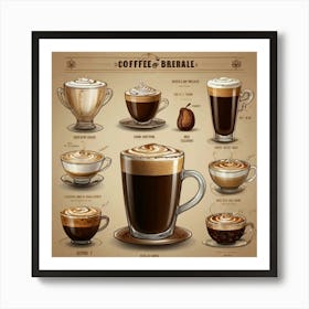 Coffee Brews Art Print