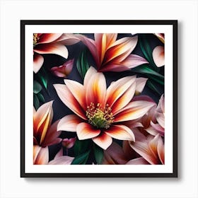 Floral Wallpaper 4 Art Print