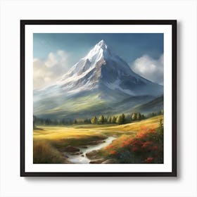 Mountain Landscape Art Print