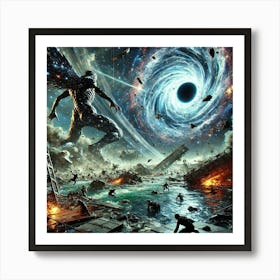 Singularity Black Hole Devourer Art Print