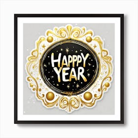 Happy New Year 15 Art Print