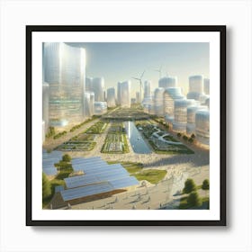 Futuristic Cityscape 5 Art Print