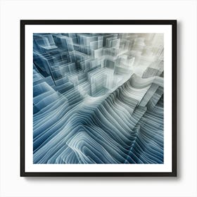 Abstract Cityscape Art Print