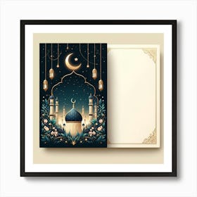 Muslim Greeting Card 1 Art Print