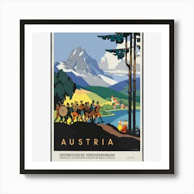 Austria Travel Poster Art Print