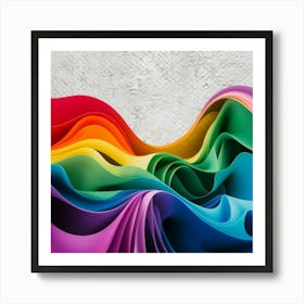 Rainbow - Rainbow Stock Videos & Royalty-Free Footage Art Print