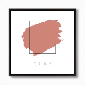 Clay Color Box Art Print