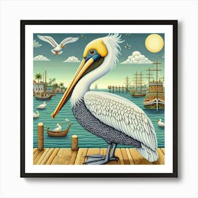 Pelican 3 Art Print