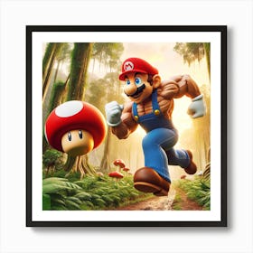 Mario Bros V4 Art Print