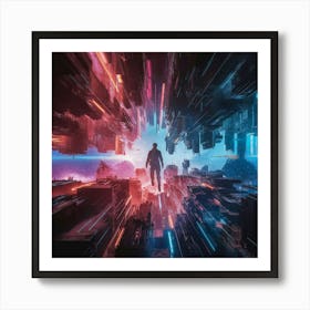 Futuristic Cityscape Art Print