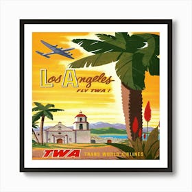 Los Angeles Fly Two 1 Art Print