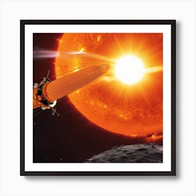 Artist'S Impression Of A Spacecraft Art Print