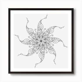 Spiral Mandala 06 Art Print