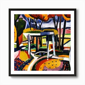 'Garden In Autumn' Art Print