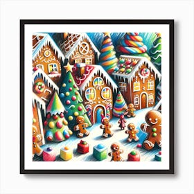 Super Kids Creativity:Gingerbread Village Art Print